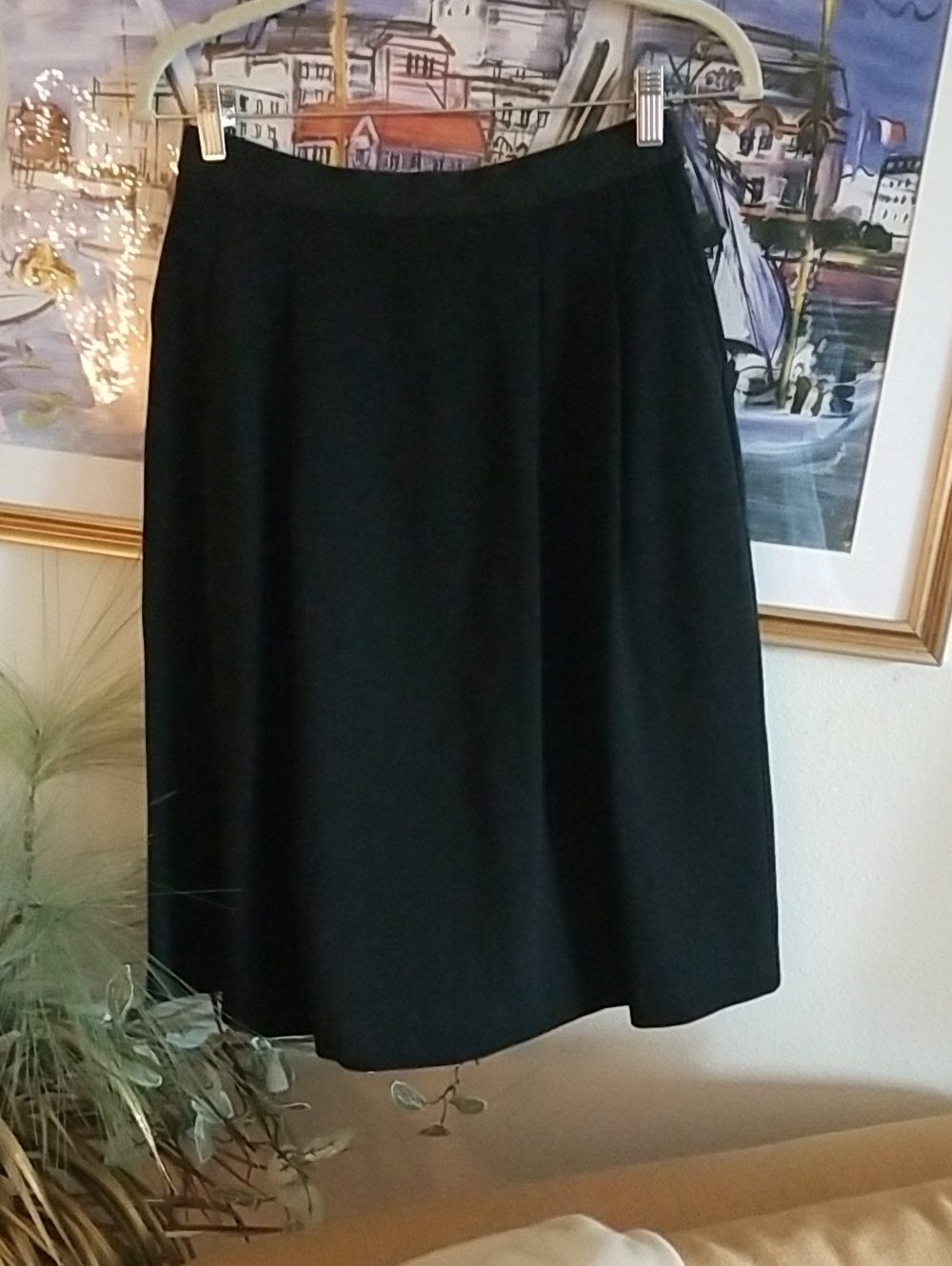 Eileen Fisher Black Midi Skirt
